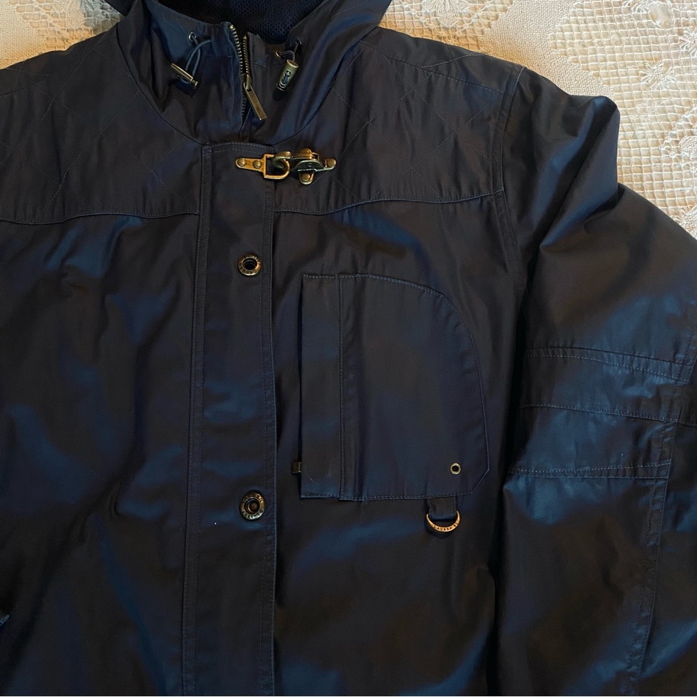 ralph lauren navy blue hardshell field coat / size large - Picture 6 of 6